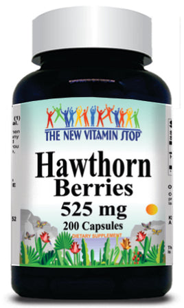 BUY 1 GET 2 FREE Hawthorn Berries 525mg 200 Capsules