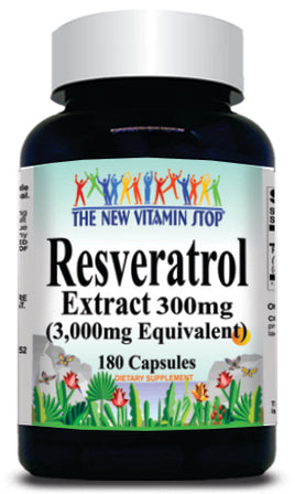 BUY 1 GET 2 FREE Resveratrol Extract Equivalent 3000mg 180 Capsules