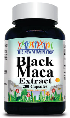 50% off Price Black Maca Extract Equivalent 1600mg 200 Capsules 1 or 3 Bottle Price