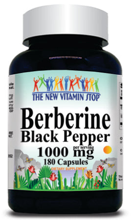 50% off Price Berberine Black Pepper 1000mg 180caps 1 or 3 Bottle Price