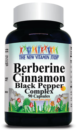 50% off Price Berberine Cinnamon Black Pepper 90 or 180 Capsules 1 or 3 Bottle Price