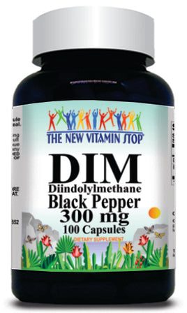 BUY 1 GET 2 FREE DIM Black Pepper 300mg 100 or 200 Capsules