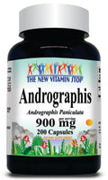 50% off Price Andrographis 900mg 100 or 200 Capsules 1 or 3 Bottle Price
