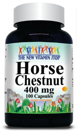 BUY 1 GET 2 FREE Horse Chestnut 400mg  100 or 200 Capsules
