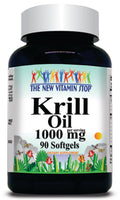 50% off Price Krill Oil 1000mg 90 or 180 Softgels 1 or 3 Bottle Price