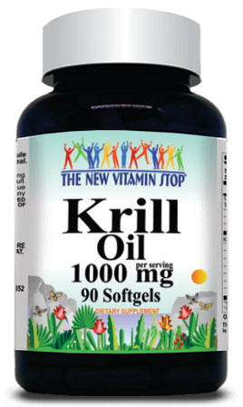 50% off Price Krill Oil 1000mg 90 or 180 Softgels 1 or 3 Bottle Price