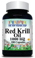 50% off Price Red Krill Oil 1000mg 180 Capsules 1 or 3 Bottle Price