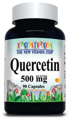 50% off Price Quercetin 500mg 90 or 180 Capsules 1 or 3 Bottle Price