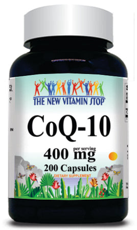 50% off Price CoQ-10 400mg 200 Capsules 1 or 3 Bottle Price