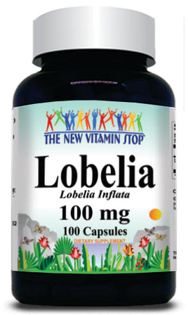 50% off Price Lobelia 100mg 100 Capsules 1 or 3 Bottle Price