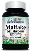50% off Price Maitake Mushroom 900mg 100 or 200 Capsules 1 or 3 Bottle Price