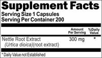50% off Price Nettle Root Extract 300mg 200 Capsules 1 or 3 Bottle Price