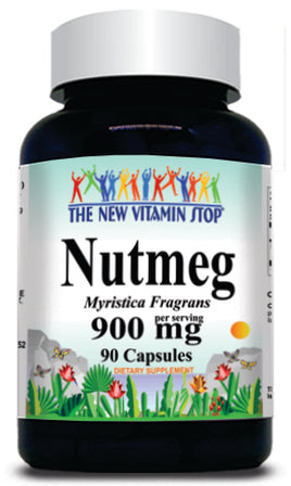 50% off Price Nutmeg 900mg 90 Capsules 1 or 3 Bottle Price