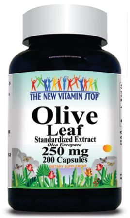 BUY 1 GET 2 FREE Olive Leaf Standardized Extract 250mg 200 Capsules