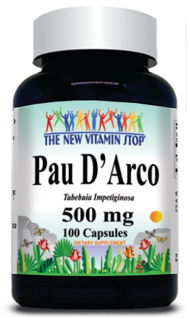 BUY 1 GET 2 FREE Pau D'Arco 500mg 100 Capsules