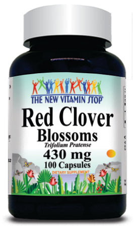 BUY 1 GET 2 FREE Red Clover Blossoms 430mg 100 Capsules