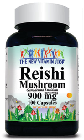 BUY 1 GET 2 FREE Reishi Mushroom 900mg 100 or 200 Capsules 1 or 3 Bottle Price