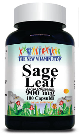 BUY 1 GET 2 FREE Sage Leaf 900mg 100 Capsules