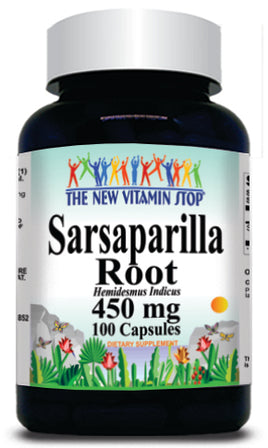 BUY 1 GET 2 FREE Sarsaparilla Root 450mg 100 Capsules