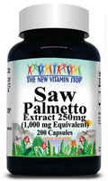 50% off Price Saw Palmetto Extract Equivalent 1000mg 100 or 200 Capsules 1 or 3 Bottle Price