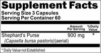50% off Price Shepherd's Purse 900mg 180 Capsules 1 or 3 Bottle Price