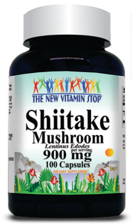 50% off Price Shiitake Mushroom 900mg 100 or 200 Capsules 1 or 3 Bottle Price