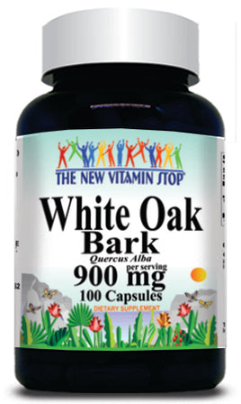 BUY 1 GET 2 FREE White Oak Bark 900mg 100 Capsules