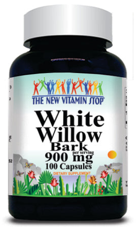 50% off Price White Willow Bark 900mg 100 Capsules 1 or 3 Bottle Price