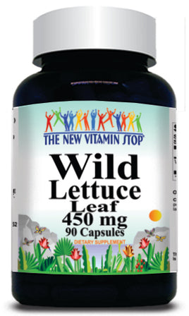 50% off Price Wild Lettuce Leaf 450mg 90 Capsules 1 or 3 Bottle Price