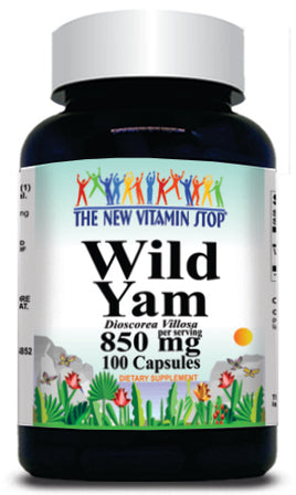 BUY 1 GET 2 FREE Wild Yam Root 850mg 100 Capsules
