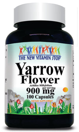 BUY 1 GET 2 FREE Yarrow Flower 900mg 100 Capsules