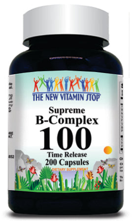 50% off Price B-Complex 100 Time Release 200 Capsules 1 or 3 Bottle Price