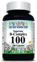 50% off Price B-Complex 100 100 or 200 Capsules 1 or 3 Bottle Price