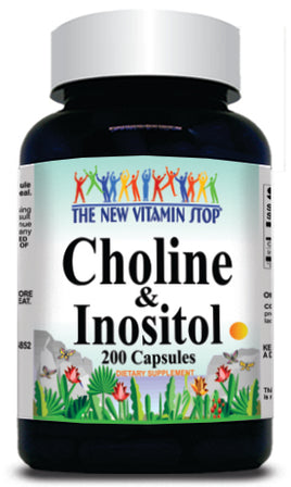 BUY 1 GET 2 FREE Choline Bitartrate & Inositol 200 Capsules