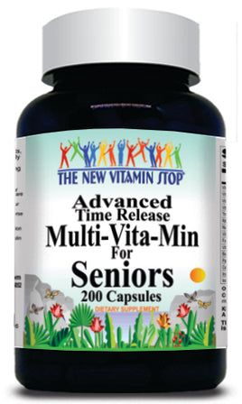 BUY 1 GET 2 FREE Advanced Multi-Vit-Min Seniors Time Release 200 Capsules