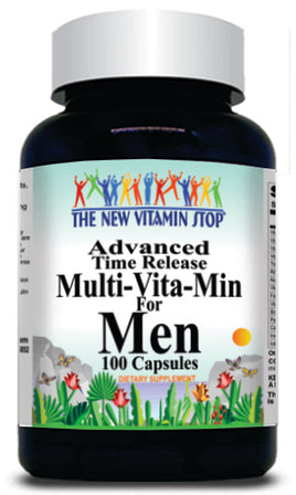 BUY 1 GET 2 FREE Advanced Multi-Vita-Min for Men Time Release 100 or 200 Capsules