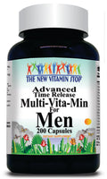 50% off Price Advanced Multi-Vita-Min for Men Time Release 100 or 200 Capsules 1 or 3 Bottle Price