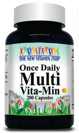 50% off Price Once Daily Multi-Vita-Min 200 Capsules 1 or 3 Bottle Price