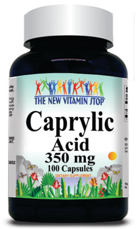 BUY 1 GET 2 FREE Caprylic Acid 350mg 100 Capsules