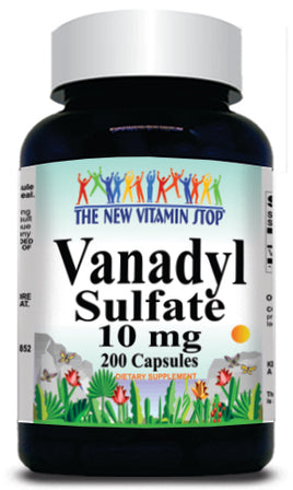 BUY 1 GET 2 FREE Vanadyl Sulfate 10mg 200 Capsules