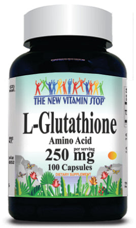 BUY 1 GET 2 FREE L-Glutathione Free Form 250mg 100 or 200 Capsules