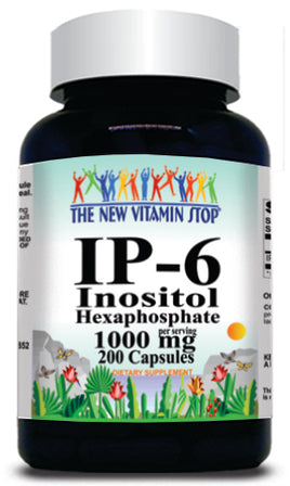 BUY 1 GET 2 FREE IP-6 Inositol Hexaphosphate 1000mg 200 Capsules