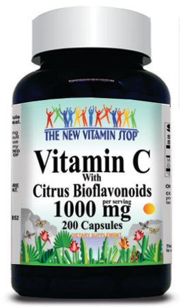 50% off Price Vitamin C 1000mg with Bioflavonoids 200 Capsules 1 or 3 Bottle Price