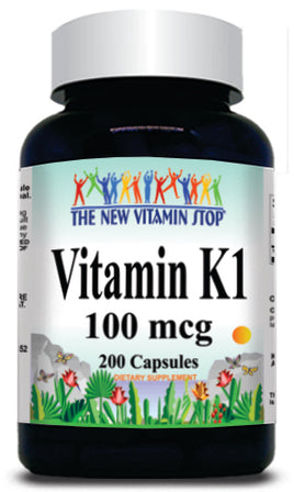 BUY 1 GET 2 FREE Vitamin K 100mcg 200caps