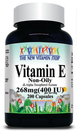 50% off Price Vitamin E (Non-Oily) 268mg(400 IU) 200 Capsules 1 or 3 Bottle Price