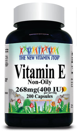 BUY 1 GET 2 FREE Vitamin E (Non-Oily) 268mg(400 IU) 200 Capsules