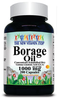50% off Price Borage Oil Concentrate Emulsified Dry 1000mg 100 or 200 Capsules 1 or 3 Bottle Price
