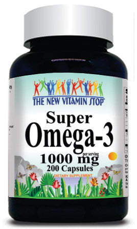 BUY 1 GET 2 FREE Super Omega 3 1000mg 200 Capsules