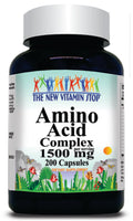 50% off Price Amino Acid 1500mg Complex 200 Capsules 1 or 3 Bottle Price