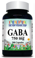 50% off Price GABA 750mg 200 Capsules 1 or 3 Bottle Price